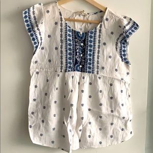 ✨2for15✨ Sweet Wanderer butterfly sleeve paisley top